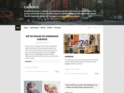 Cadence grid responsive theme tumblr