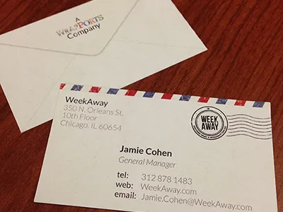 Travel Business Cards business cards travel weekaway
