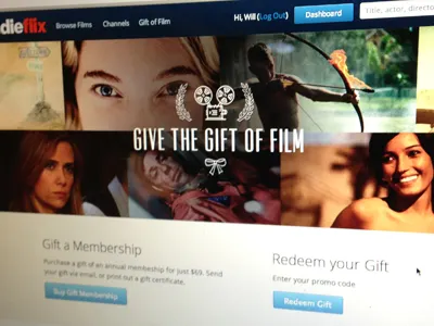 Flix Shot css film html indieflix kelly movies webdesign will