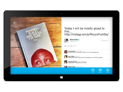 Twitter Windows 8 official app pitch work app feed list metro microsoft surface twitter ui ux windows windows 8