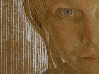 Crystal Card Small2 colored pencil drawing girl illustration pencil portrait prismacolor sketch