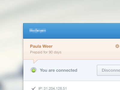 App (weekend wip) app blue box button connection interface mac pc ui ux window