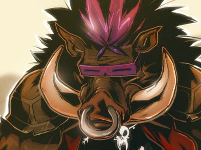 Bebop bebop comic illustration teenage mutant ninja turtles