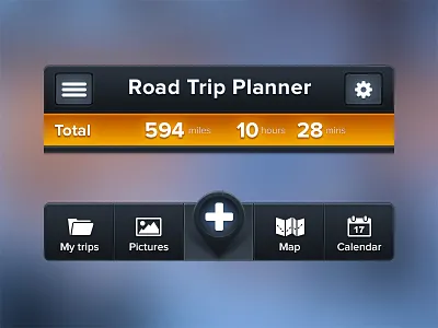 iOS Menu and Tab Bar @2x bar header icon icons ios menu mobile rgrundig tab tab bar yummygum