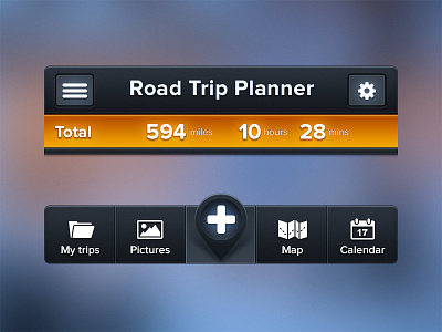iOS Menu and Tab Bar @2x bar header icon icons ios menu mobile rgrundig tab tab bar yummygum