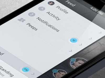 LISTN Notification app design elton john feed icon ios ipad iphone iphone5 listn music photoshop