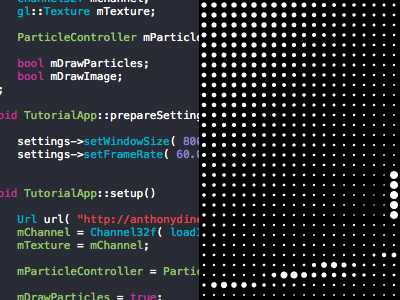 Cinder: day 2 cinder particle system