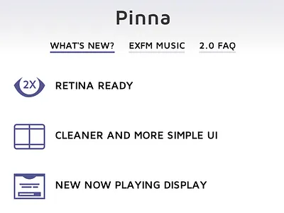 What's New - First Run Screen icons release notes web view whats new