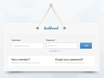 Loginform blue clean form login loginform password simple