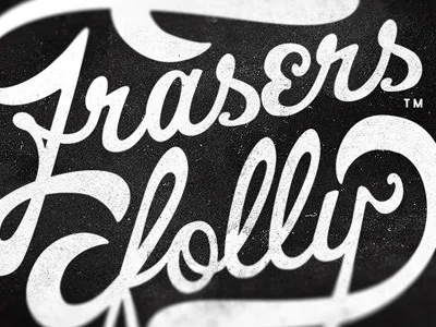 Frasers folly beer black branding craft design label logo luke ritchie simplicity symbol texture trademark type typography vector white