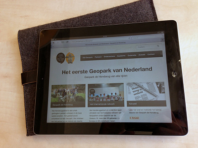 Geoparkdehondsrug.eu geopark ipad sleeve texture
