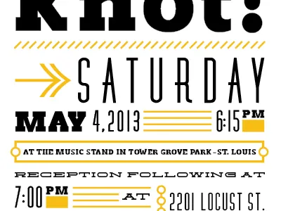 Erika & Colin invitation stationary typography wedding invite