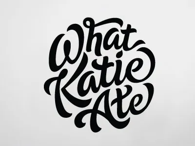 What Katie Ate calligraphy food lettering photography script type typography