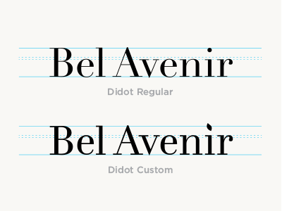 Didot Custom didot gotham logos logotype type typography