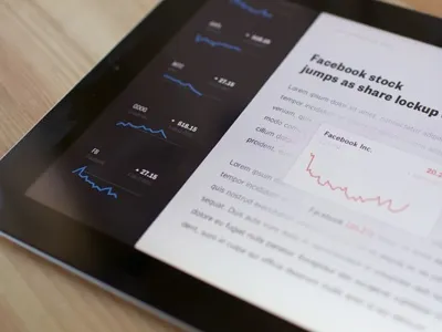 Stocks for iPad 12 ui