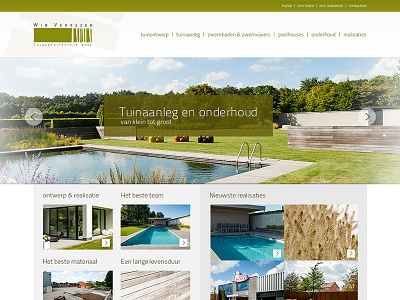 Landing Page - Yard architect architect grass green lawn pixel pool webdesign yard yummie