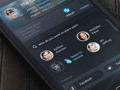 Listn Share screen app design feed icon ios ipad iphone iphone5 listn music photoshop