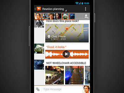 Android Design in Action: Hypothetical Messaging App android holo