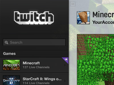 Twitch Channel Page Beta broadcasting games media streaming twitch video video games viewing