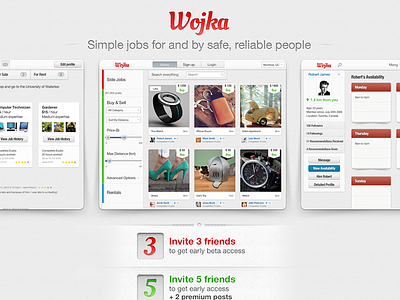 Wojka clean css landing ui