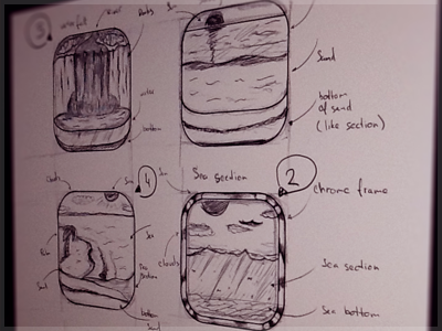 Sketches for iOS beach icon ios island rest scratch sea sketch sun water waterfall