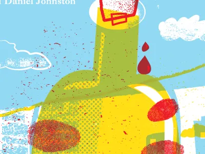 Conor Final blue bottle clouds cork fingerprint halftone hand red texture whiskey yellow