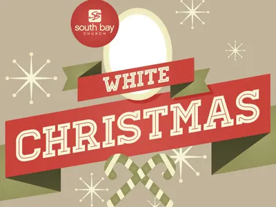 White Christmas christmas crest illustration illustrator modern typography