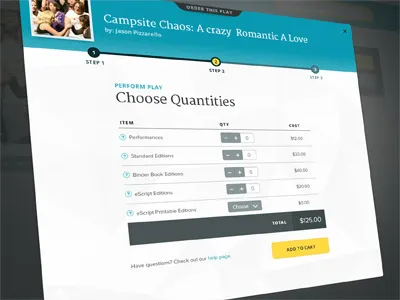 Order Play Pop Up add to cart art direction blue creative direction geometric lightbox minimal pop up yellow