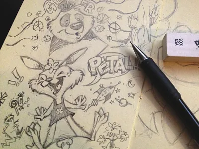 Critter Sketch animals bunny icons panda pencil rabbit sketch