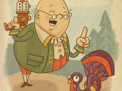 Society of Killustrators : Contribution benjamin franklin childrens book illustration vintage