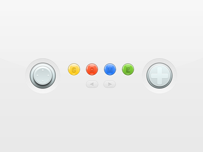 Game (Mini) Ui Kit - Free PSD buttons free game interface kit plastic psd stick tits ui