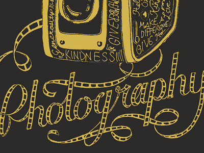 Give Photography apparel hand drawn hand lettering illustration lettering script