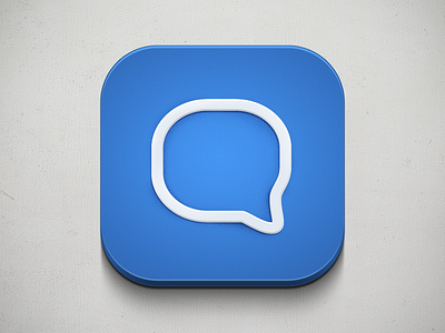 Chat App – iOS Icon app chat chat app icon ios ios icon iphone