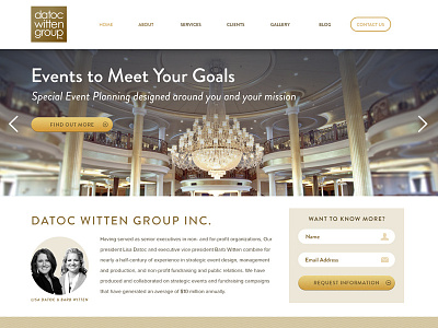 Events and Goals brandon grotesque button clean drop down events proxima nova slider typography web web design webdesign website