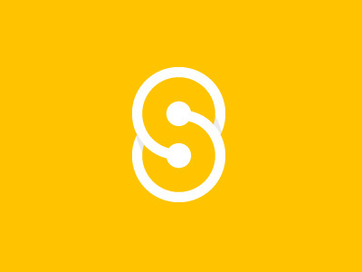 S mark idea. branding connect hardware identity logo mark music records s software