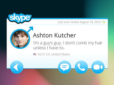 Skype Widget - Profile view android skype widget
