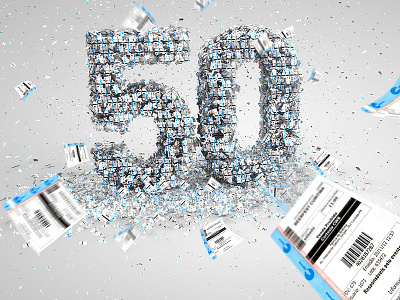 Promotion 50 Invitations 3d 50 cinema 4d invitation promo vandre