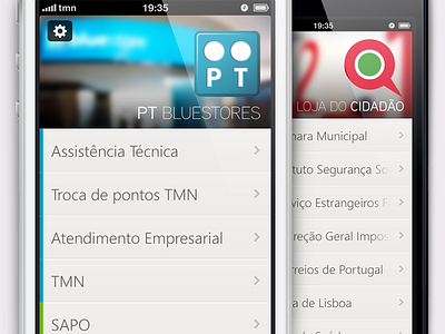w8 - Services List codebits ios loja do cidadão mobile pt ticket w8