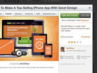Popup based Course Landing landing page modal popup purchase udemy v3