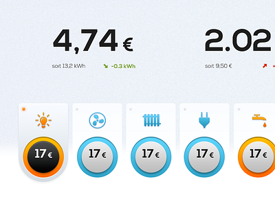 Energy blue energy icons nexa