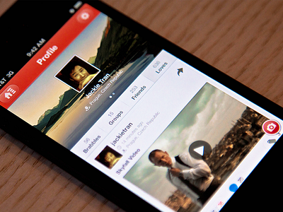 Profile Page UI gui iphone page profile ui