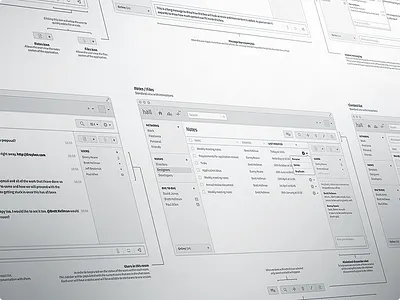 Mac Chat Application Wireframes application chat detail fidelity high mac osx planning ui ux wireframe