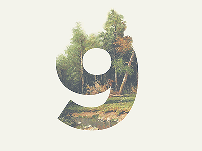 9 Days 9 countdown days double exposure painting photo type typography wedding