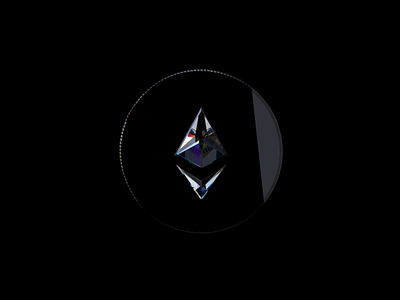 Ethereum Coin 3d abstract animation blockchain branding c4d coin crypto ethereum finance glass gradient illustration motion graphics nft reflection refraction stablecoin token wallet