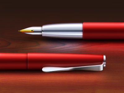 Fountain Pen chrome fountain hyperreal lamy matte metal pen
