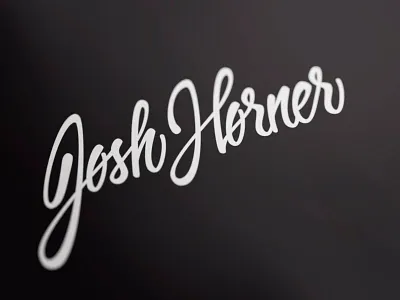 Josh Horner australia blue branding corporate identity custom type design agency gold coast josh horner lettering logo logo design matt vergotis signature verg verg advertising