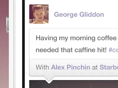 Flossin – News Feed/What's Flossin app arrow avatar comment feed flossin george ios iphone like news news feed photo post profile social whats flossin