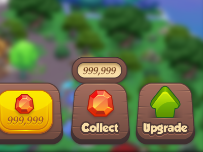 Context Menus buttons game ios