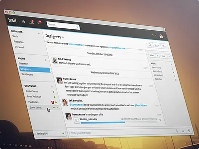 [Actual pixels] Mac Chat Application Design application design desktop detail interface mac osx planning ui user experience ux