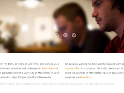 Portfolio app css homepage html interface iphone mobile photo portfolio ui user interface web web design